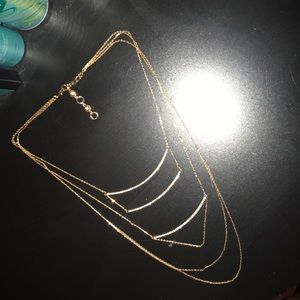 Layered henri BENDEL gold necklace